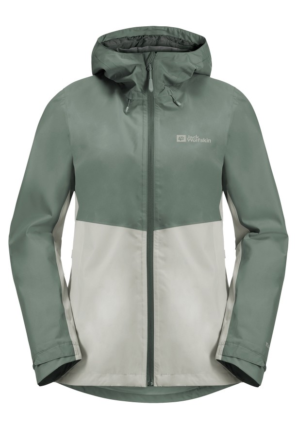 Green Jack Wolfskin Weiltal 2l Women Rain Jackets | 69067048