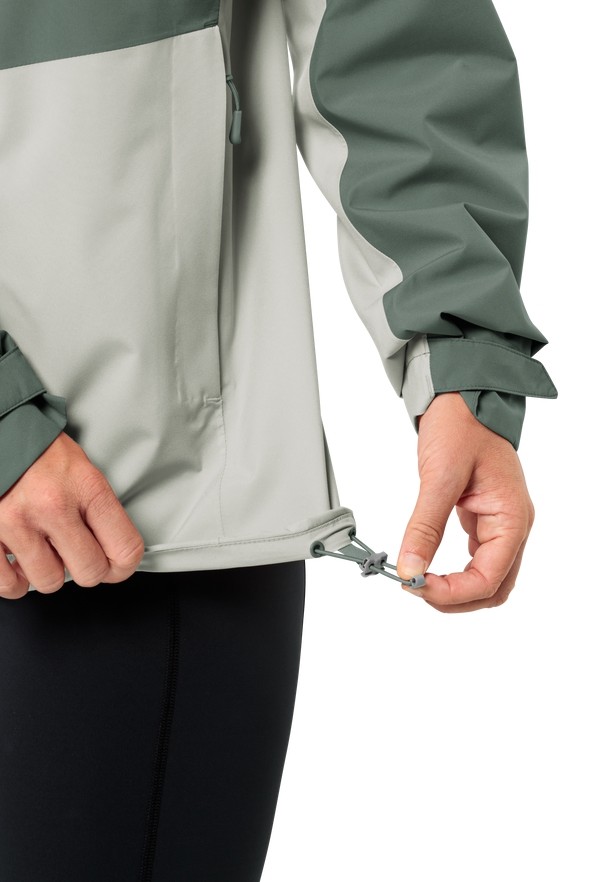 Green Jack Wolfskin Weiltal 2l Women Rain Jackets | 69067048
