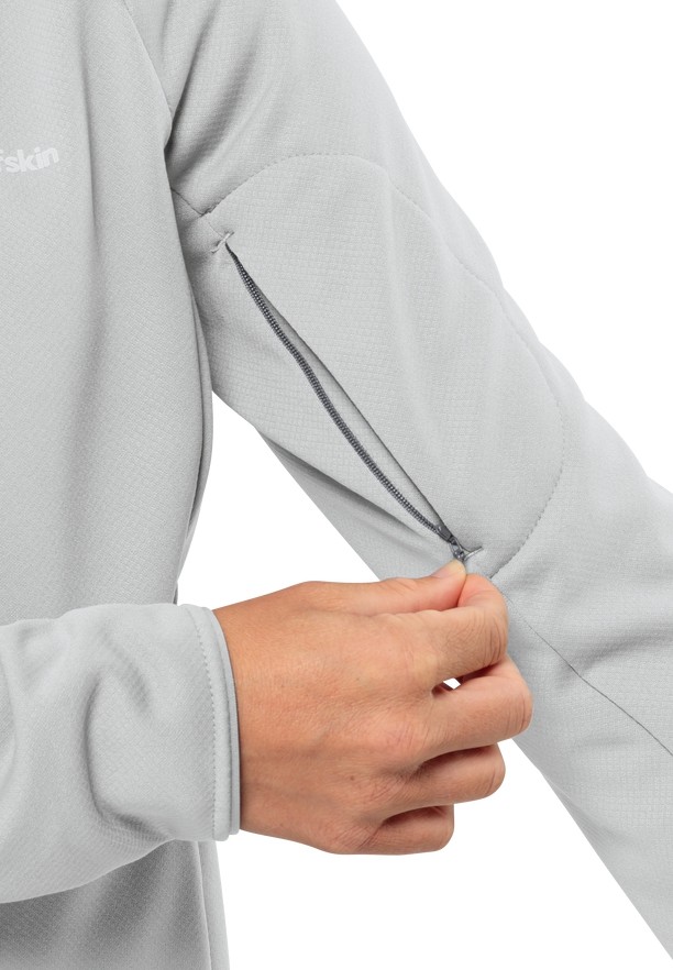 Grey Jack Wolfskin Alpgrat Fz Women Fleece Jackets | 43664988