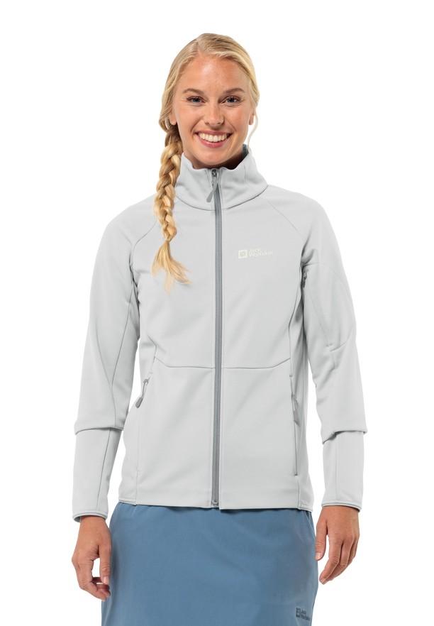 Grey Jack Wolfskin Alpgrat Fz Women Fleece Jackets | 43664988