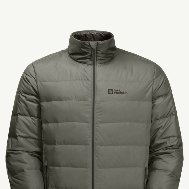 Grey Jack Wolfskin Ather Men Down Jackets | 34998657