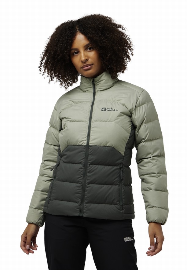 Grey Jack Wolfskin Ather Women Down Jackets | 46139567