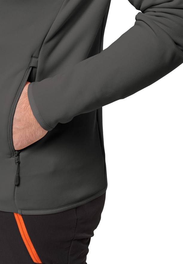Grey Jack Wolfskin Baiselberg Fz Men Fleece Jackets | 35494618