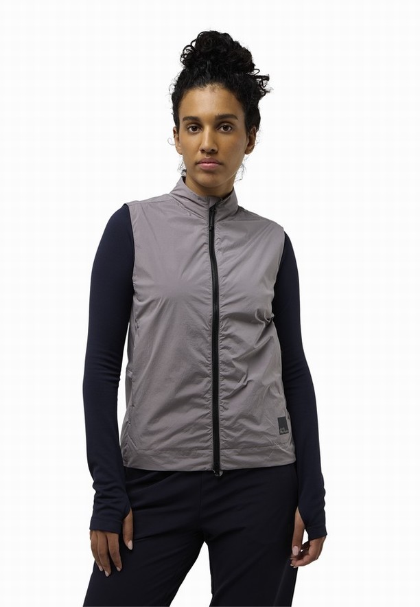 Grey Jack Wolfskin Bike Commute Xt Women Vest | 98305599