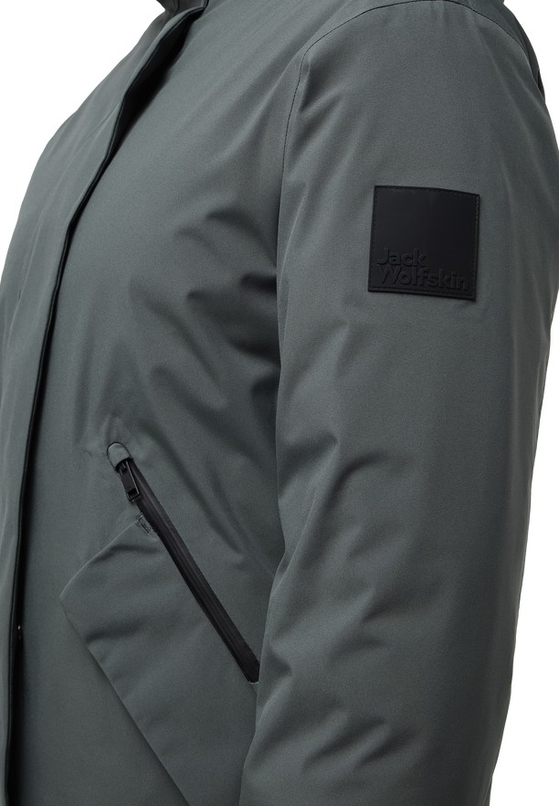 Grey Jack Wolfskin Brandenburger Women Coats | 39010973