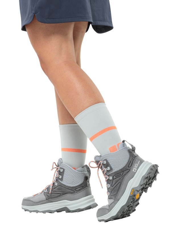 Grey Jack Wolfskin Cyrox Texapore Mid Women Hiking Shoes | 93254202