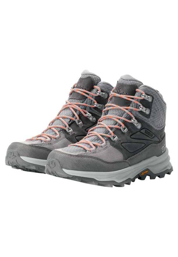 Grey Jack Wolfskin Cyrox Texapore Mid Women Hiking Shoes | 93254202