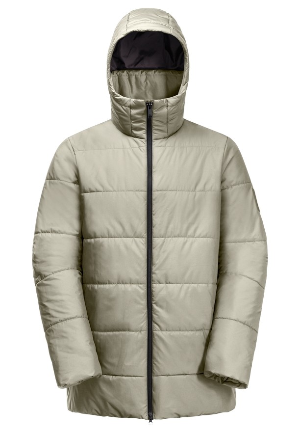 Grey Jack Wolfskin Deutzer Long Men Jackets | 85643544