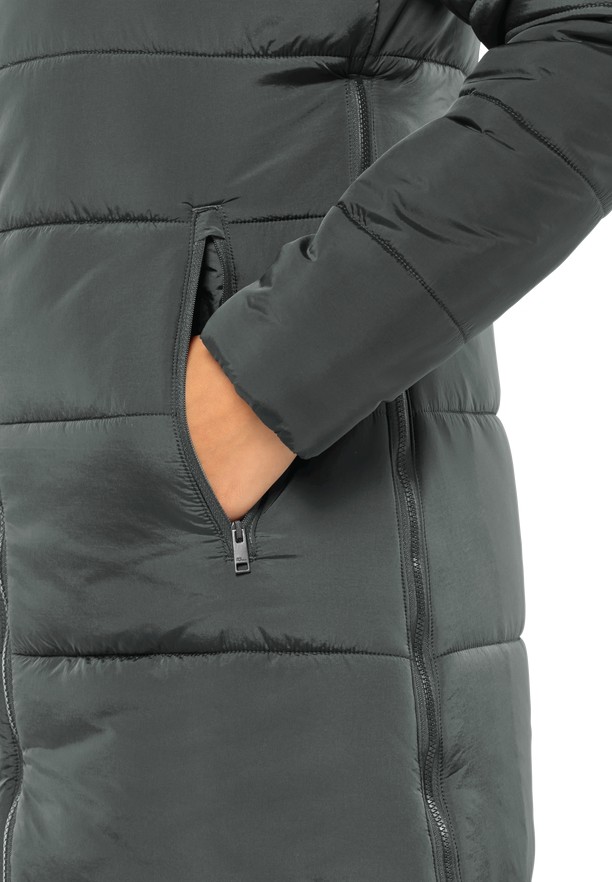 Grey Jack Wolfskin Eisbach Women Coats | 11212152