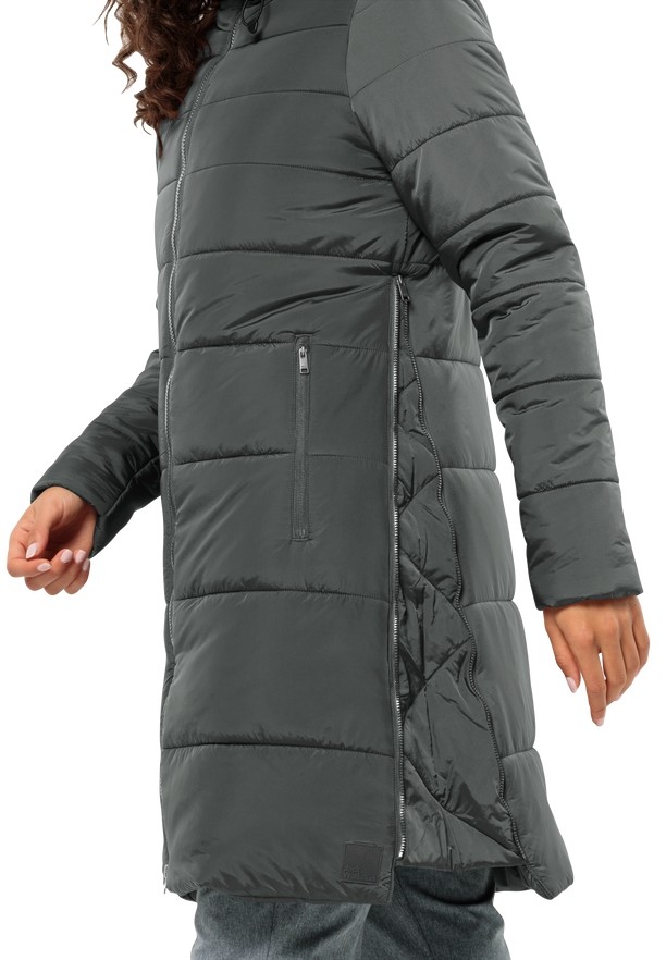 Grey Jack Wolfskin Eisbach Women Coats | 11212152