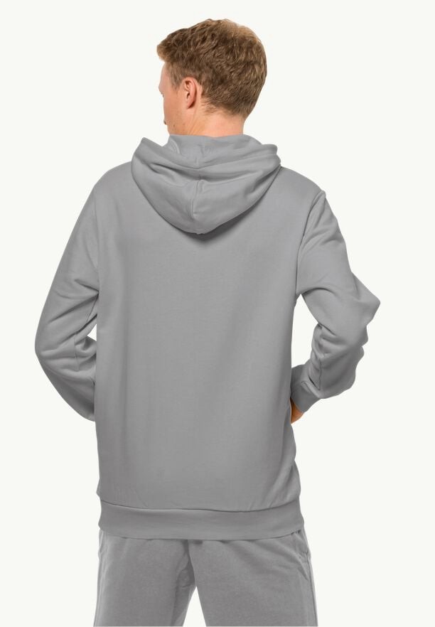 Grey Jack Wolfskin Essential Men Hoodie | 10874402