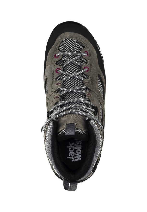 Grey Jack Wolfskin Force Crest Texapore Mid Women Hiking Shoes | 38255007