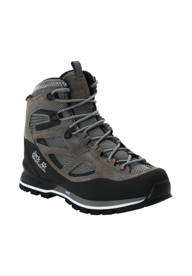 Grey Jack Wolfskin Force Crest Texapore Mid Women Hiking Shoes | 38255007