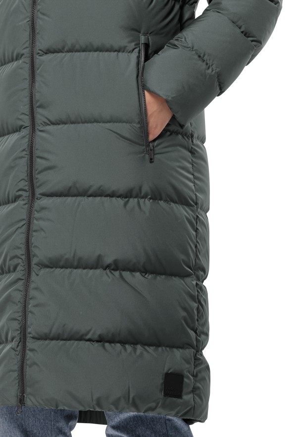 Grey Jack Wolfskin Frozen Palace Women Down Coats | 15640618
