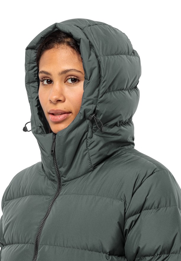 Grey Jack Wolfskin Frozen Palace Women Down Coats | 15640618