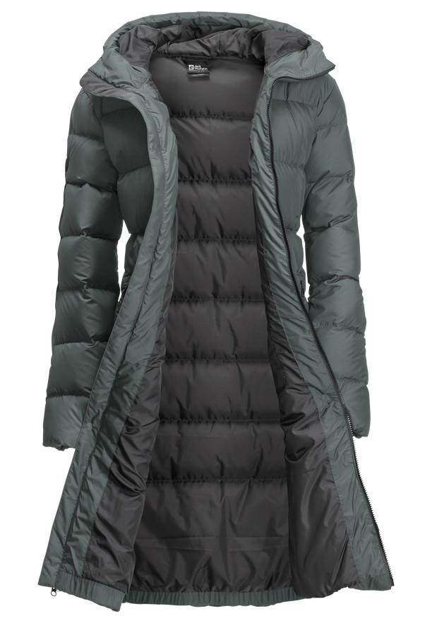 Grey Jack Wolfskin Frozen Palace Women Down Coats | 15640618