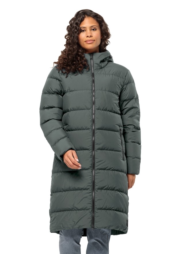 Grey Jack Wolfskin Frozen Palace Women Down Coats | 15640618