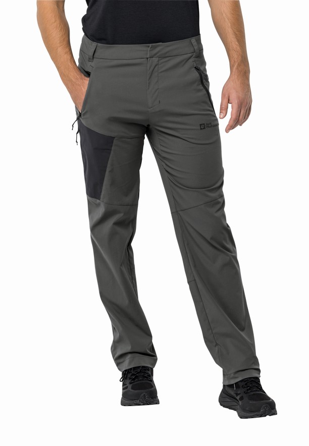 Grey Jack Wolfskin Glastal Men Hiking Pants | 53884064