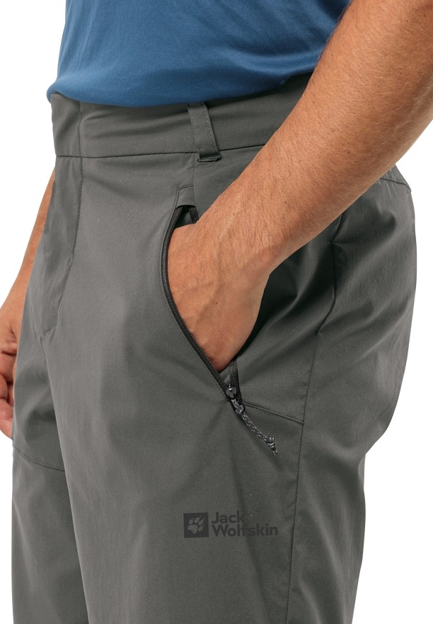Grey Jack Wolfskin Glastal Men Shorts | 82461805