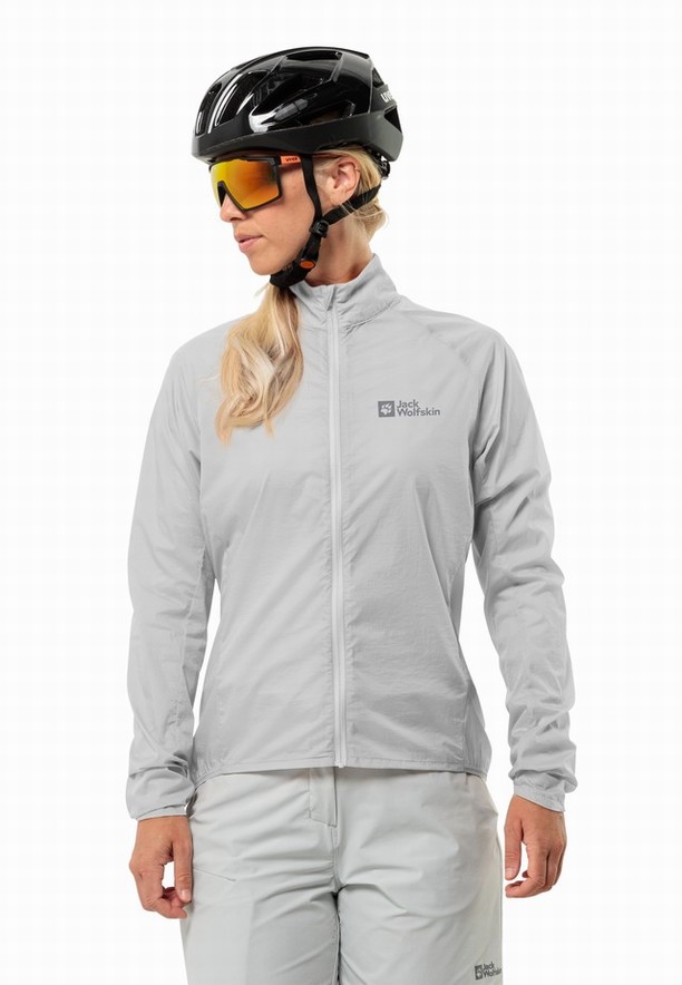 Grey Jack Wolfskin Gravex Wind Women Softshell Jackets | 33091635
