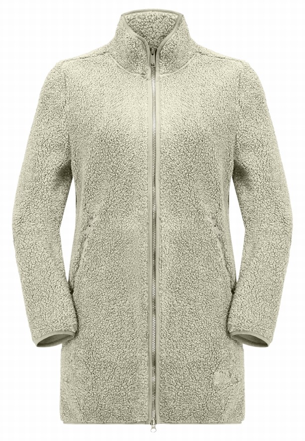 Grey Jack Wolfskin High Curl Women Coats | 21666823