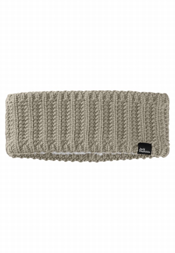Grey Jack Wolfskin Highloft Knit Women Headband | 97015301