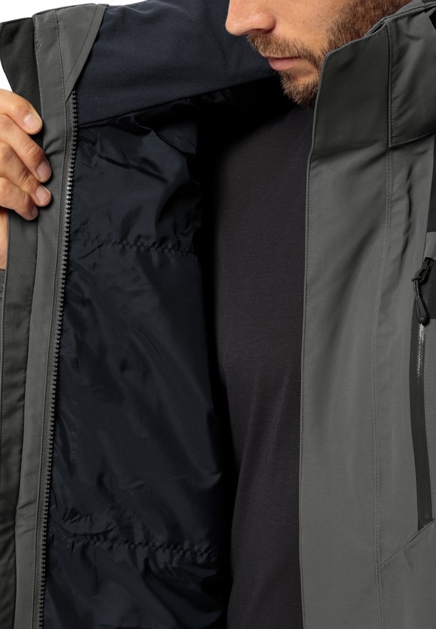 Grey Jack Wolfskin Jasper 2l Men Rain Jackets | 82424980