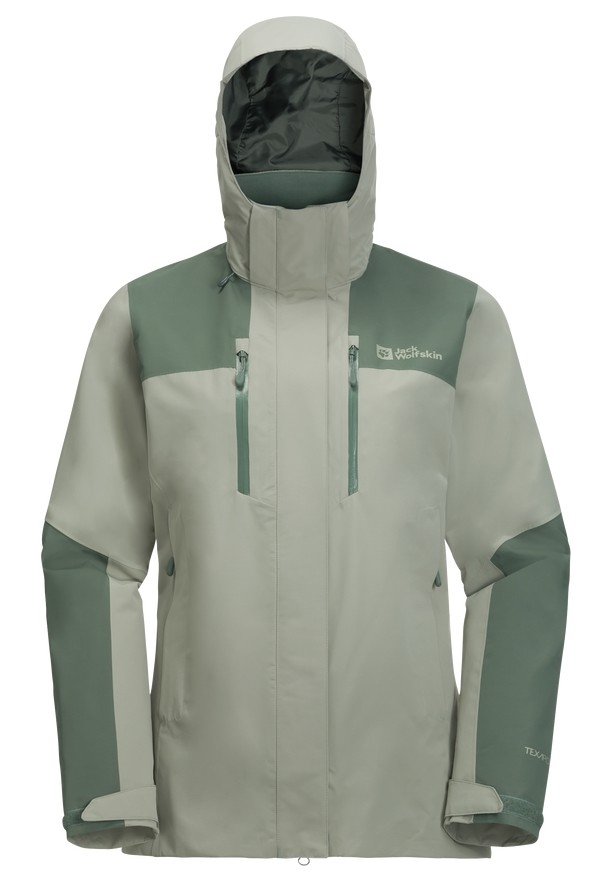 Grey Jack Wolfskin Jasper 2l Women Rain Jackets | 16214275