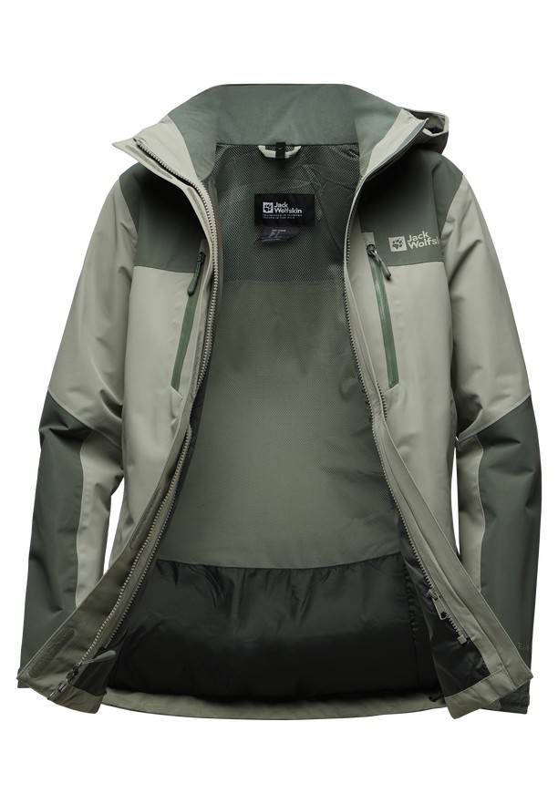 Grey Jack Wolfskin Jasper 2l Women Rain Jackets | 16214275