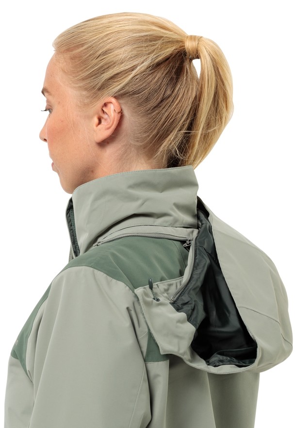 Grey Jack Wolfskin Jasper 2l Women Rain Jackets | 16214275