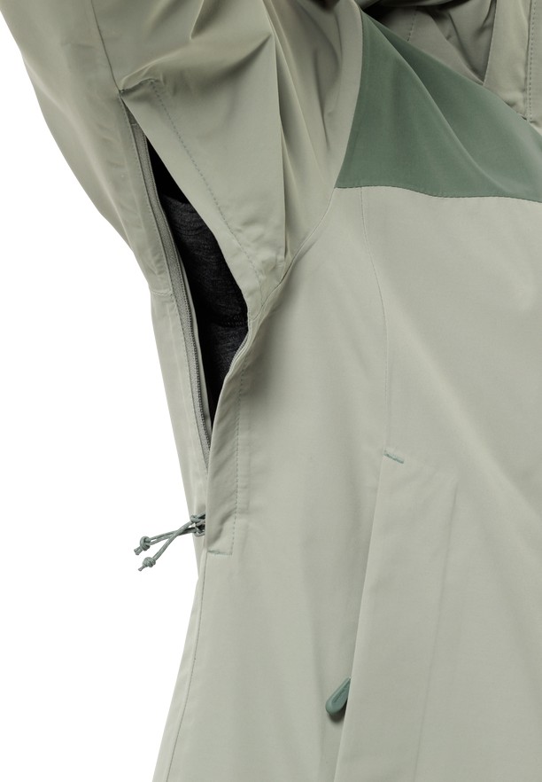 Grey Jack Wolfskin Jasper 2l Women Rain Jackets | 16214275