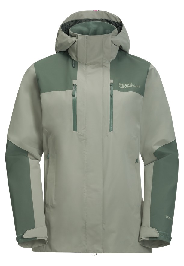 Grey Jack Wolfskin Jasper 2l Women Rain Jackets | 16214275