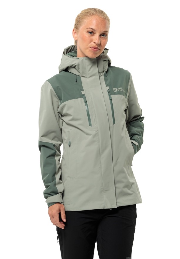 Grey Jack Wolfskin Jasper 2l Women Rain Jackets | 16214275