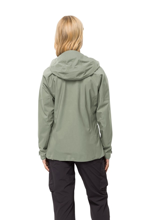 Grey Jack Wolfskin Kammweg 2l Women Rain Jackets | 37154599