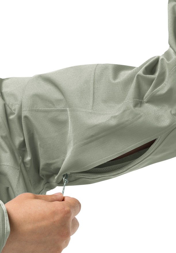 Grey Jack Wolfskin Kammweg 2l Women Rain Jackets | 37154599