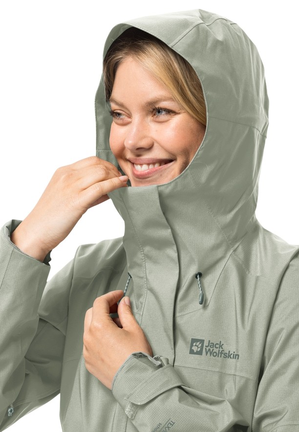 Grey Jack Wolfskin Kammweg 2l Women Rain Jackets | 37154599