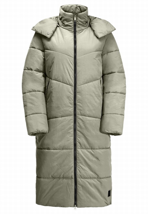 Grey Jack Wolfskin Karolinger Long Women Coats | 34826764