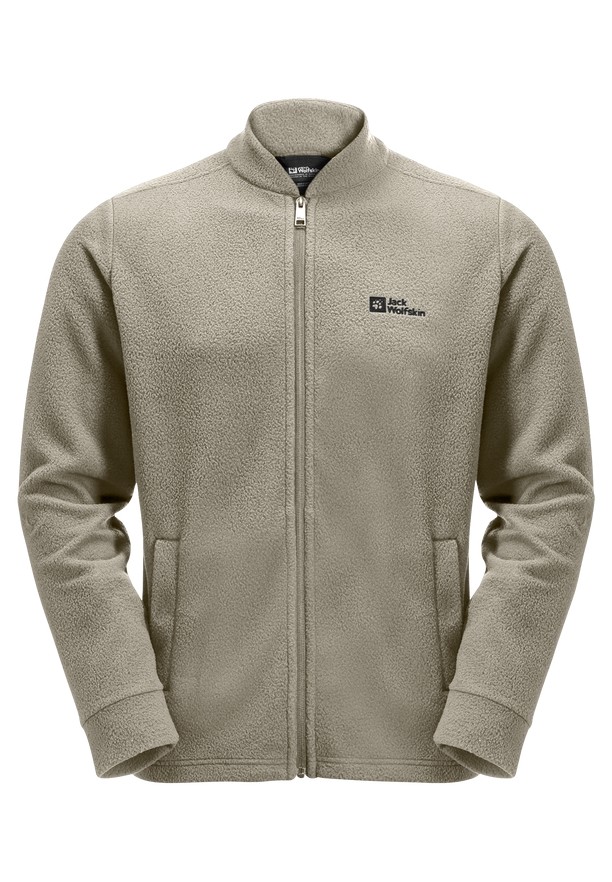 Grey Jack Wolfskin Light Curl Men Fleece Jackets | 50476964