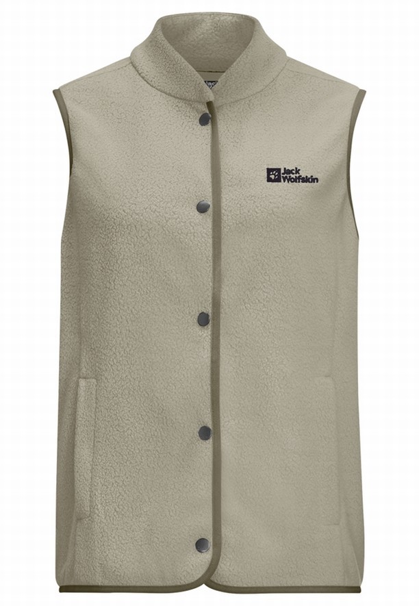 Grey Jack Wolfskin Light Curl Women Vest | 32025612
