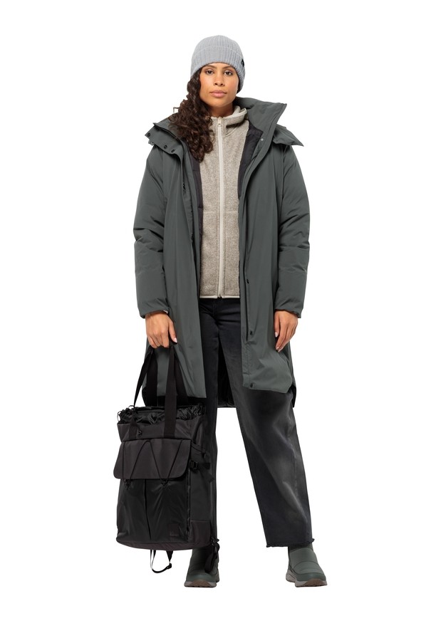 Grey Jack Wolfskin Luisenplatz Women Down Coats | 37067501