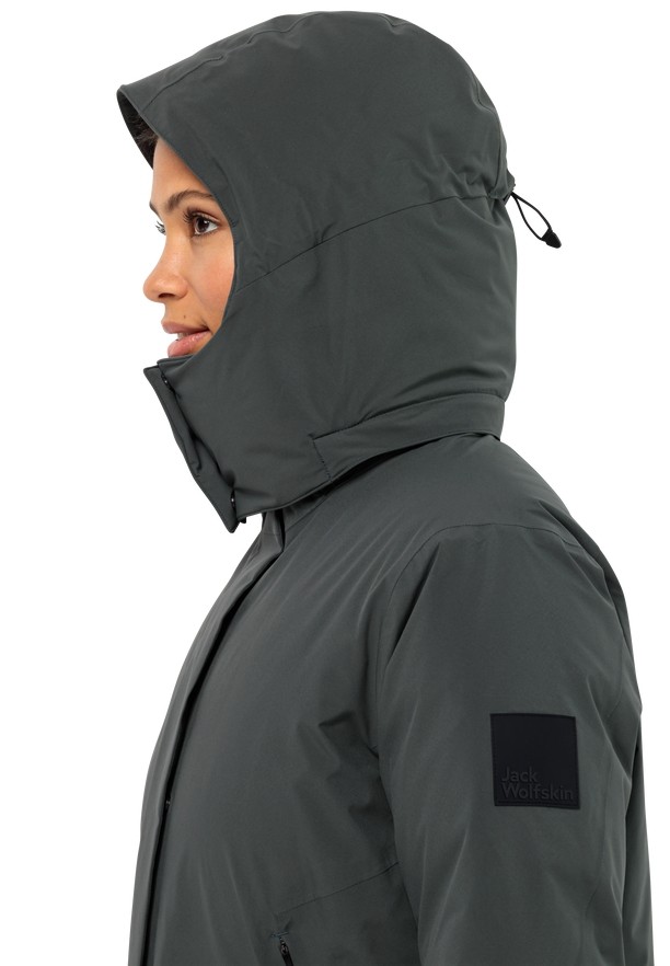 Grey Jack Wolfskin Luisenplatz Women Down Coats | 37067501