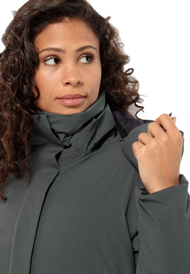 Grey Jack Wolfskin Luisenplatz Women Down Coats | 37067501