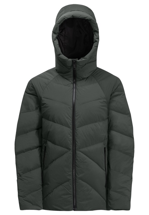 Grey Jack Wolfskin Marienplatz Women Down Jackets | 45619947