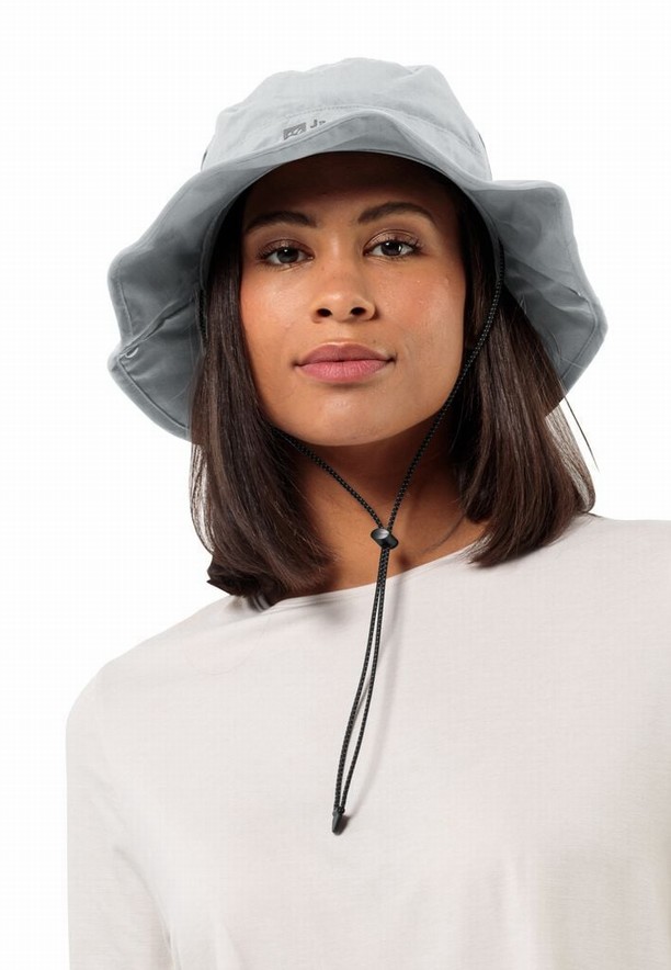 Grey Jack Wolfskin Mesh Men Bucket Hats | 63221219
