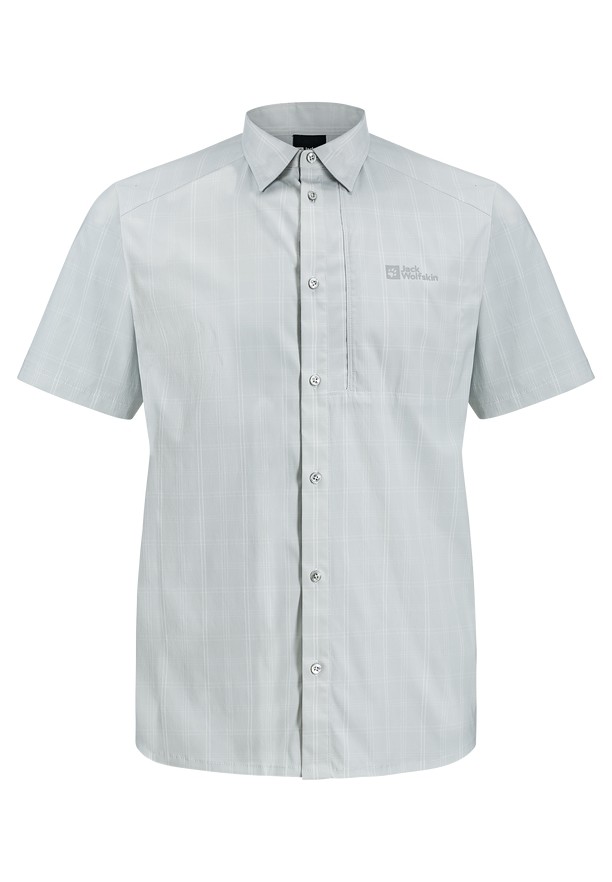 Grey Jack Wolfskin Norbo S/s Men Shirts | 91297983