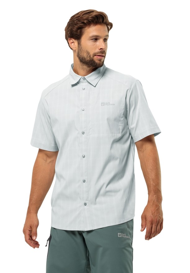 Grey Jack Wolfskin Norbo S/s Men Shirts | 91297983