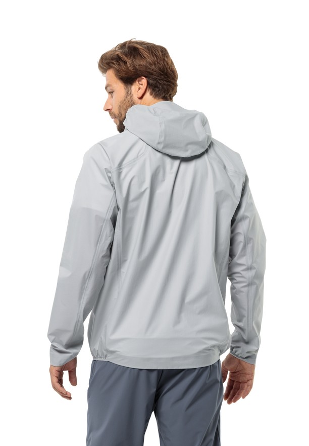 Grey Jack Wolfskin Prelight 3l Men Rain Jackets | 68644802