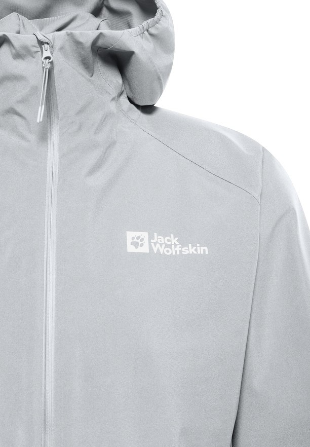Grey Jack Wolfskin Prelight 3l Men Rain Jackets | 68644802