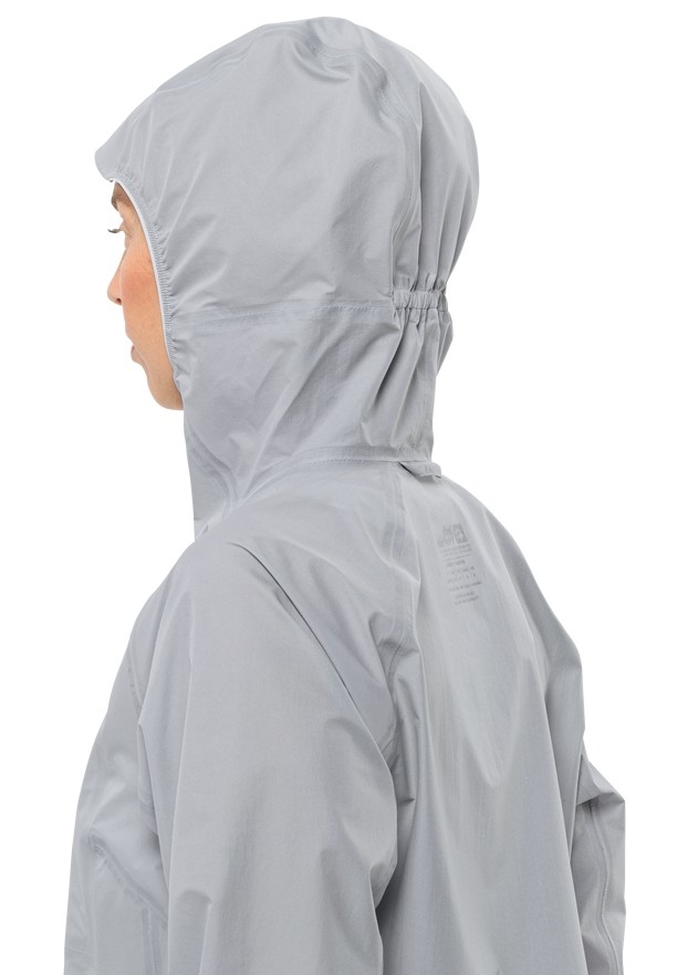 Grey Jack Wolfskin Prelight 3l Women Rain Jackets | 87213047