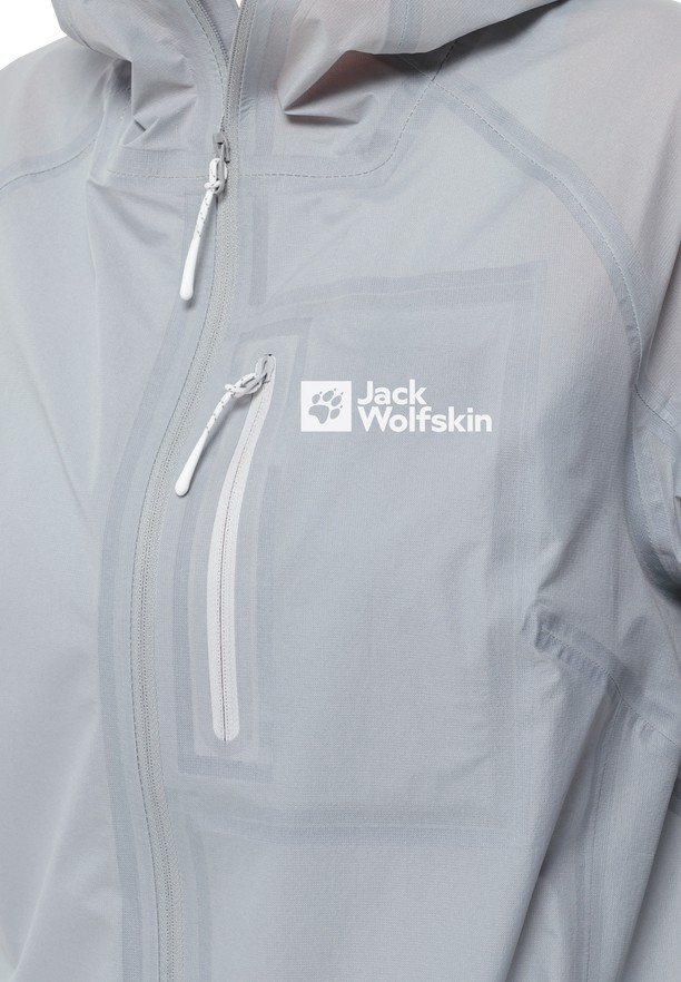 Grey Jack Wolfskin Prelight 3l Women Rain Jackets | 87213047